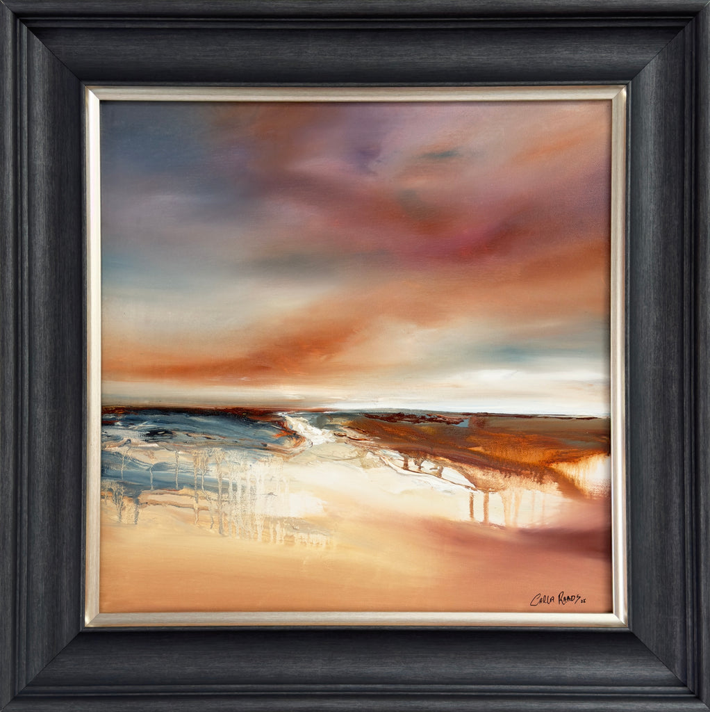 Amber light on shifting sands